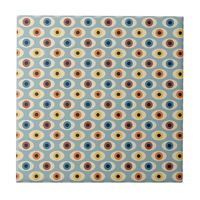 Retro Eye Pattern Tile (Front)