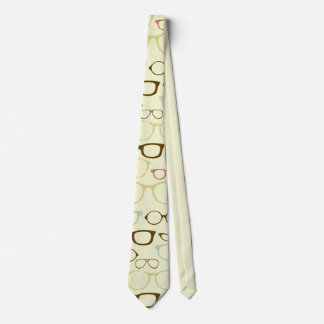 Retro Eyeglass Hipster Neck Tie