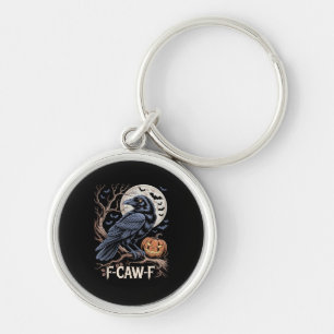Retro F-Caw-F Bird Crow Funny Crow Bird Cawing Gru Keychain