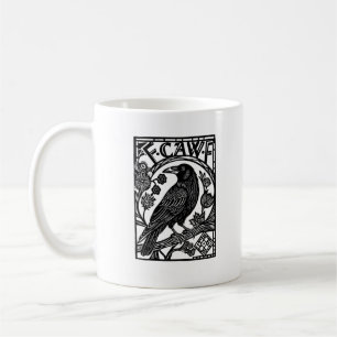 Retro F Caw F Crow Funny Saying Meme Design Coffee Mug