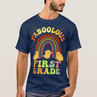 Retro FABOOLOUS 1ST GRADE TEACHER Costume This Is  T-Shirt