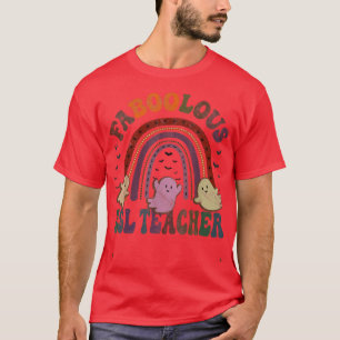 Retro FABOOLOUS ESL TEACHER Costume This Is My Sca T-Shirt
