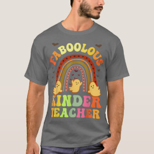 Retro FABOOLOUS KINDER TEACHER Costume This Is My  T-Shirt
