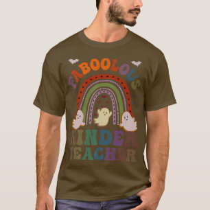 Retro FABOOLOUS KINDER TEACHER Costume This Is My  T-Shirt
