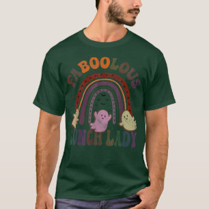 Retro FABOOLOUS LUNCH LADY Costume This Is My Scar T-Shirt