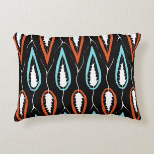 Retro fabric: floral seamless texture accent pillow