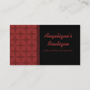 Retro Fabulous Business Card, Crimson Card