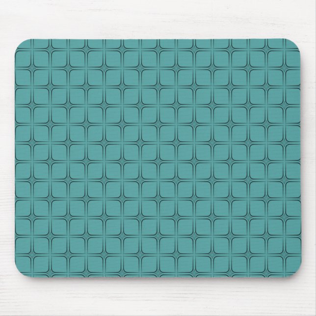 Retro Fabulous Mousepad, Turquoise Mouse Pad (Front)