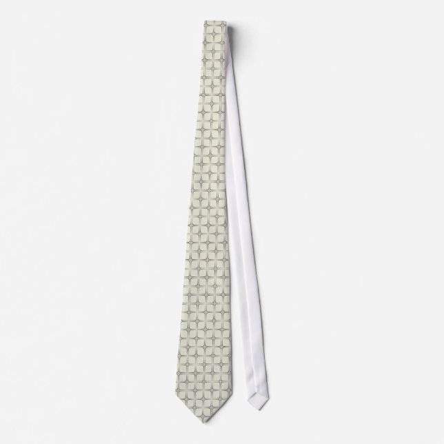 Retro Fabulous Tie, Black and Ivory Tie (Front)
