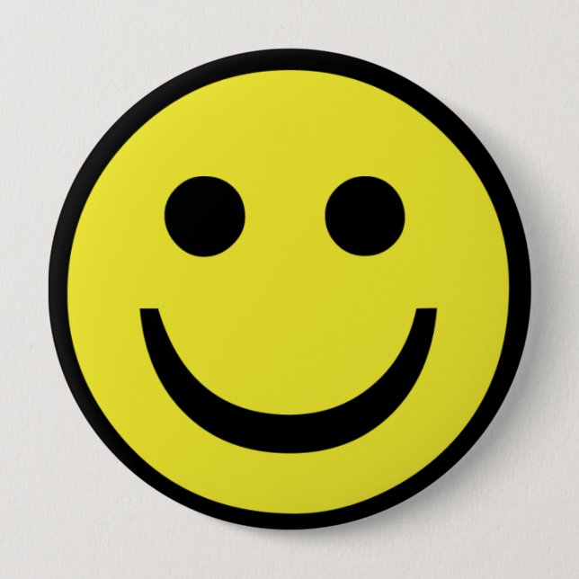 retro face 4 inch round button (Front)