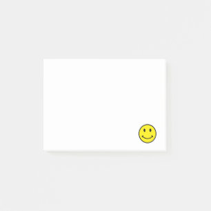 Retro Face Yellow Smile Post-it® Notes