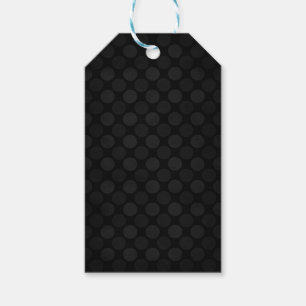 Retro faded black circles pattern gift tags