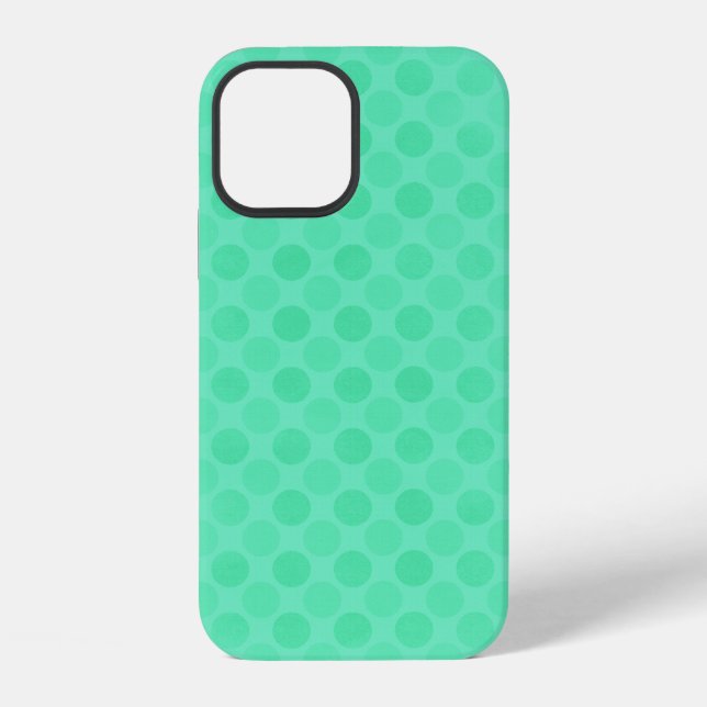Retro faded green circles pattern Case-Mate iPhone Case (Back)