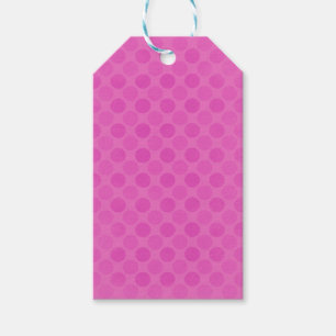Retro faded pink circles pattern gift tags