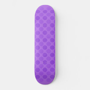 Retro faded purple circles pattern skateboard