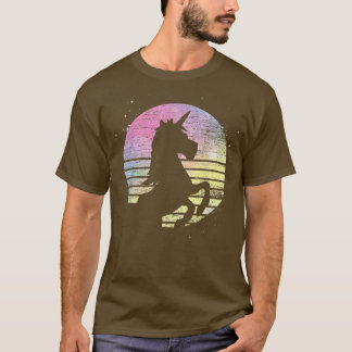 Retro Fairytale Fantasy Unicorn Lover Magical Anim T-Shirt