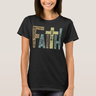 Retro Faith, Christian Cross Graphic T-Shirt
