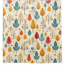 Retro Fall Leaves Autumn Leaves Pattern