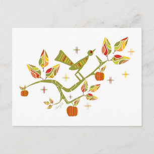 Retro Fall Postcard