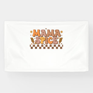 Retro Fall Pumpkin Autumn Thanksgiving Family Mama Banner