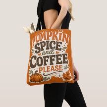 Retro Fall Pumpkin Spice and Coffee Please