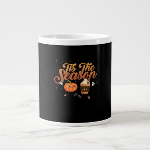 Retro Fall Tis The Season Large Coffee Mug