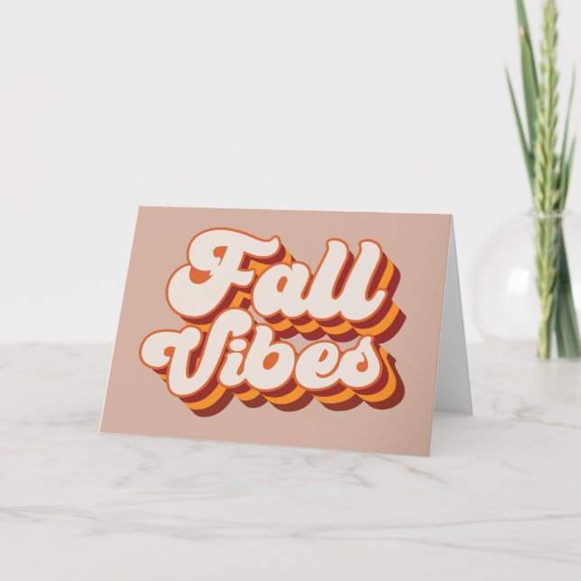 Retro Fall Vibes Card (Front)