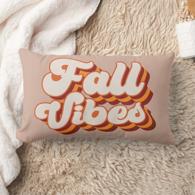 Retro Fall Vibes Lumbar Pillow (Blanket)