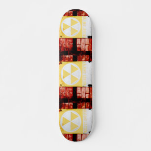 Retro Fallout Shelter Urban Grunge Skateboard