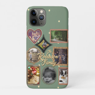 Retro Family 8 Photo Collage CUSTOM iPhone 11 Pro Case