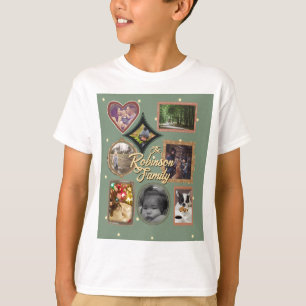 Retro Family 8 Photo Collage CUSTOM T-Shirt