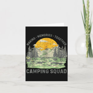 Retro Family Camng Crew Est 2025 Camper Camp Camng Card