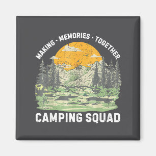 Retro Family Camng Crew Est 2025 Camper Camp Camng Magnet