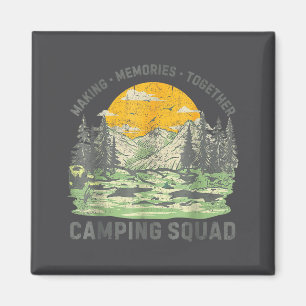 Retro Family Camng Crew Est 2025 Camper Camp Camng Magnet