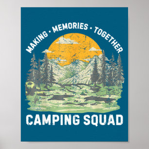 Retro Family Camng Crew Est 2025 Camper Camp Camng Poster