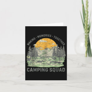 Retro Family Camping Crew Est 2025 Camper Camp Cam Card