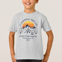 Retro Family Camping Squad Custom Grandson