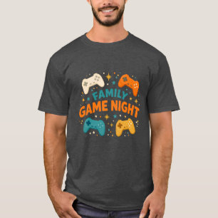 Retro Family Game Night Gamer T-Shirt