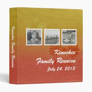 Retro Family Memories (burnt orange floral) Binder