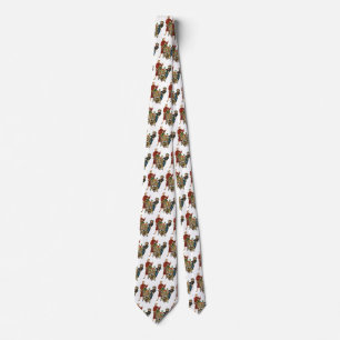 Retro Family, Mom and Kids Grocery Shopping Cart Tie