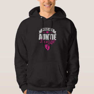 Retro Family Proud New Auntie It's A Girl Gender R Hoodie