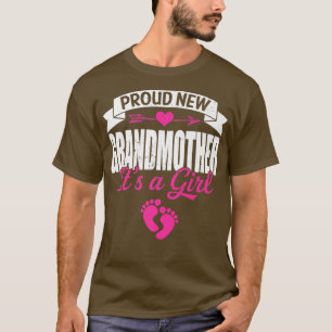 Retro Family Proud New Grandmother It's A Girl Gen T-Shirt