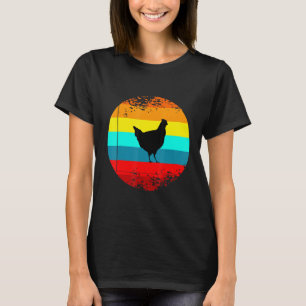 Retro Farm Animal Graphic With A Vintage Hen Chick T-Shirt