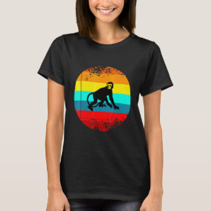 Retro Farm Animal Graphic With A Vintage Monkey T-Shirt