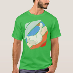 Retro Farmer Bird Farm Animal Lover Goose T-Shirt