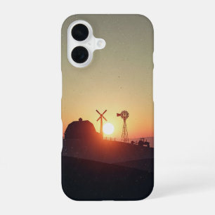 Retro Farmstead Silhouette iPhone 16 Case