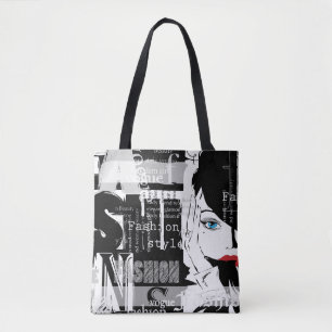 Retro Fashion All-Over-Print Tote Bag