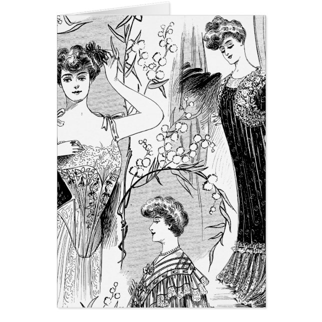 Retro fashion illustration collage (Front)