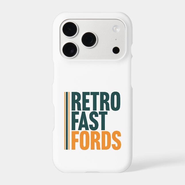 Retro Fast Fords iPhone Case (Verso)