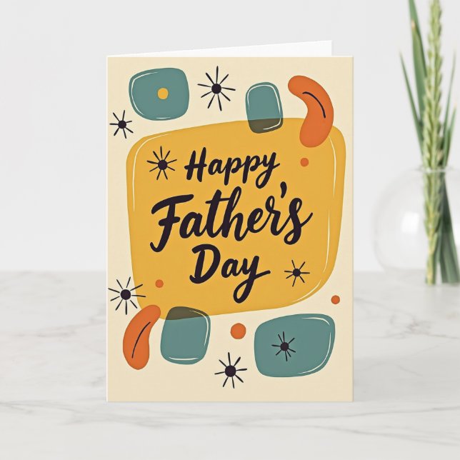 Retro Fathers Day Card (Front)